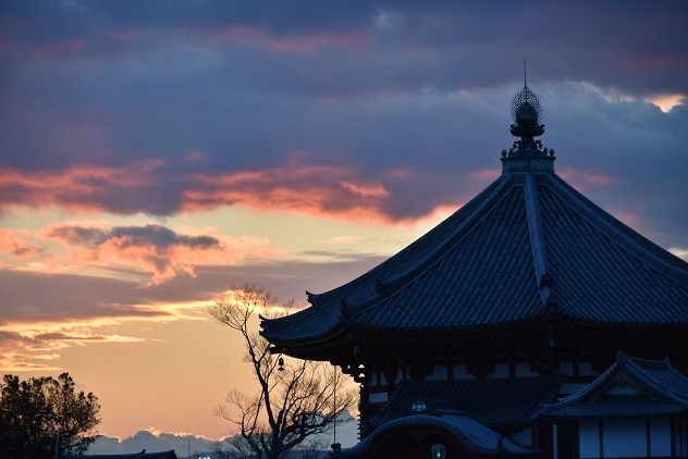 奈良の夕暮れ