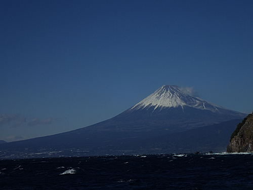 時化富士山！