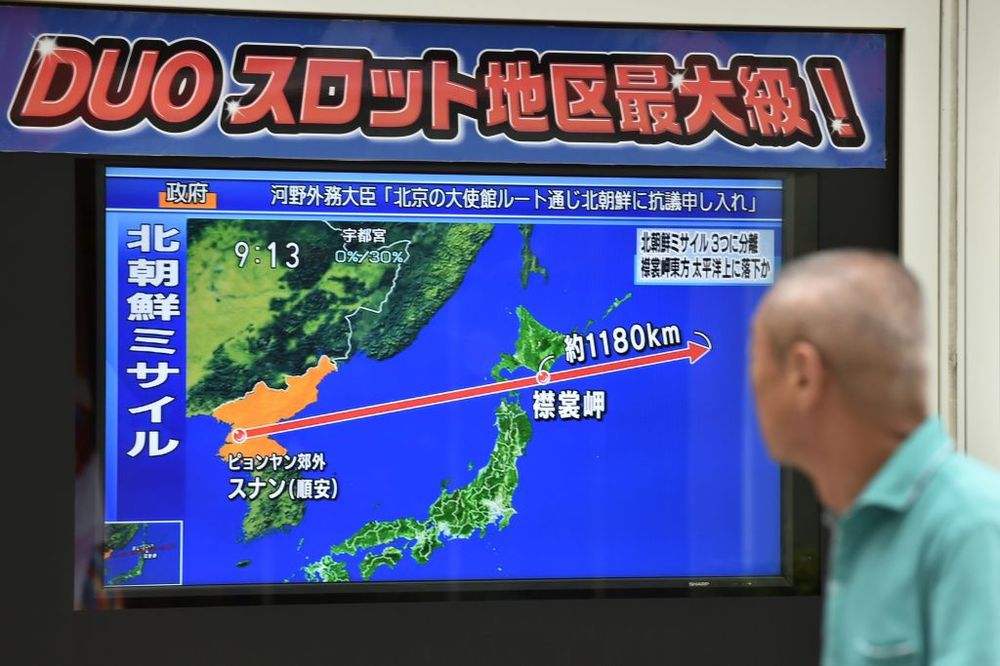north korea missile crossed