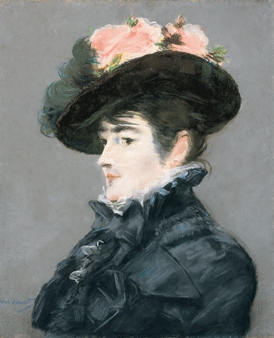 エドゥワール･マネ　《黒い帽子のマルタン夫人》