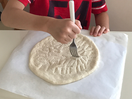 子供とピザ作り