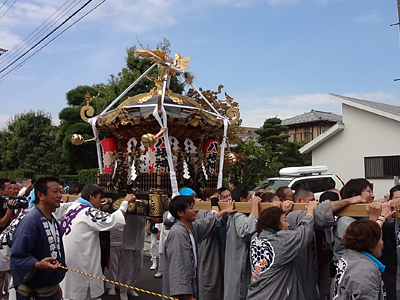 平成29年 茅ヶ崎市本村 八坂神社神輿修復三十周年記念渡御