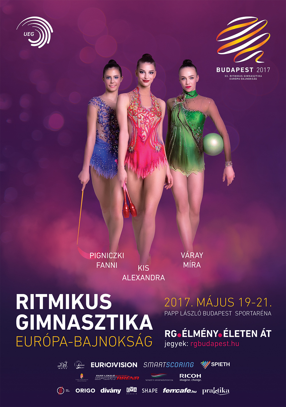 European Championships Budapest 2017 poster