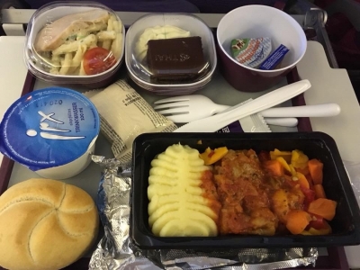 タイ航空機内食1
