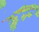 五島遠征走行図