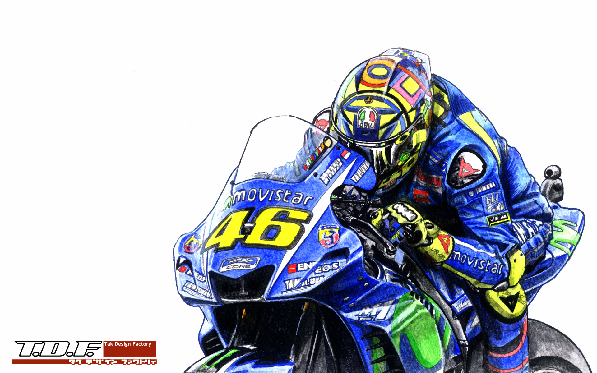 46 Valentino ROSSI with his YAMAHA YZR-M1 (2017